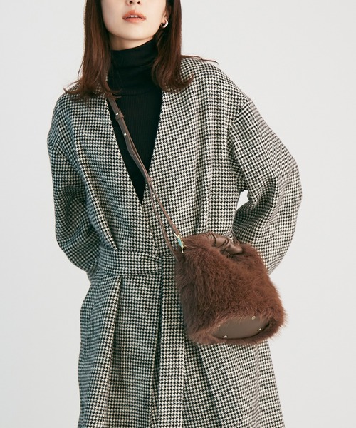 【TREASURETOPKAPI】エコファーミニショルダーバッグ