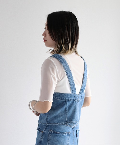 cepo(セポ)の「ボトルネック シアーインナートップス(Tシャツ/カットソー・レディース・オフホワイト/グリーン/チャコール・M)」の10枚目の写真