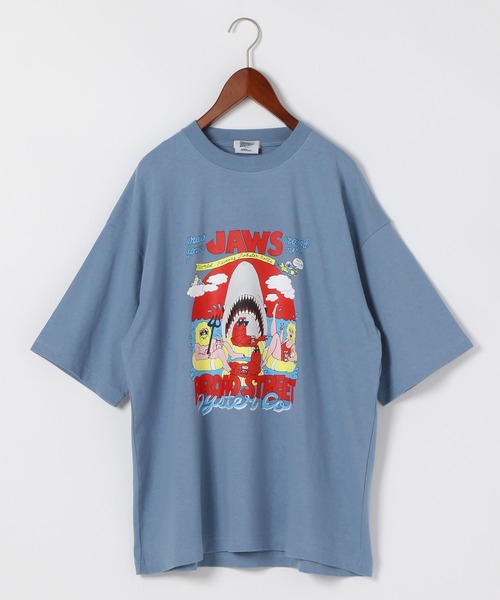 niko and...（ニコアンド）の「【LA FOOD SHOP】Broad Street Oyster Co.コラボTシャツ（Tシャツ/カットソー・メンズ・イエロー/ブルー・MEDIUM/LARGE）」の2枚目の写真