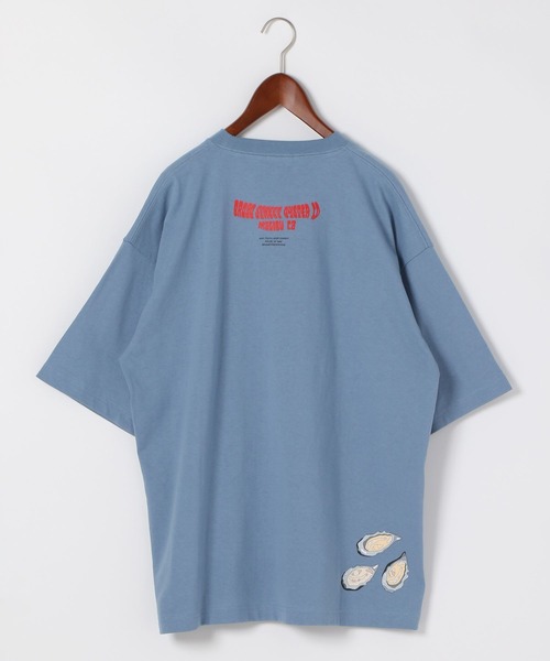niko and...（ニコアンド）の「【LA FOOD SHOP】Broad Street Oyster Co.コラボTシャツ（Tシャツ/カットソー・メンズ・イエロー/ブルー・MEDIUM/LARGE）」の8枚目の写真