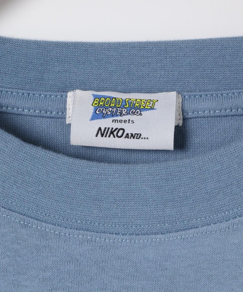 niko and...（ニコアンド）の「【LA FOOD SHOP】Broad Street Oyster Co.コラボTシャツ（Tシャツ/カットソー・メンズ・イエロー/ブルー・MEDIUM/LARGE）」の10枚目の写真