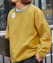 DISCUS ATHLETIC/ディスカス アスレチック フリースラグランクルーオーバーサイズスウェット