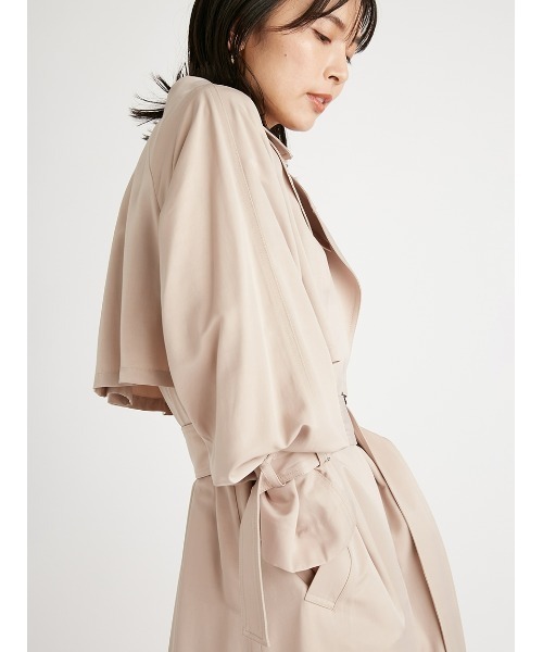 SNIDEL（スナイデル）の「Sustainableグロストレンチコート（トレンチコート・レディース・ベージュ/カーキ/ピンク・FREE/00）」の12枚目の写真