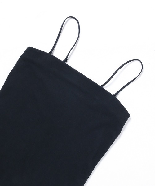 ROPE'（ロペ）の「綿ベア天竺キャミソール（キャミソール・レディース・ホワイト/ブラック・38）」の2枚目の写真