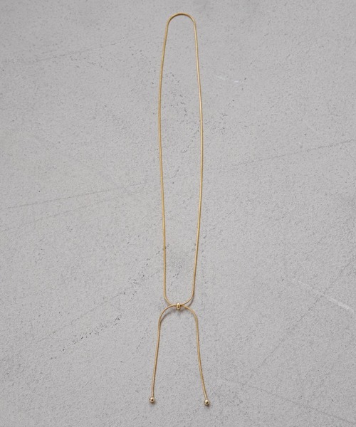 IAMUSE（アイアミューズ）の「【IAMUSE】金属アレルギー対応 スネークチェーンチョーカー2WAYネックレス S0747（ネックレス・レディース・ゴールド・FREE）」の10枚目の写真