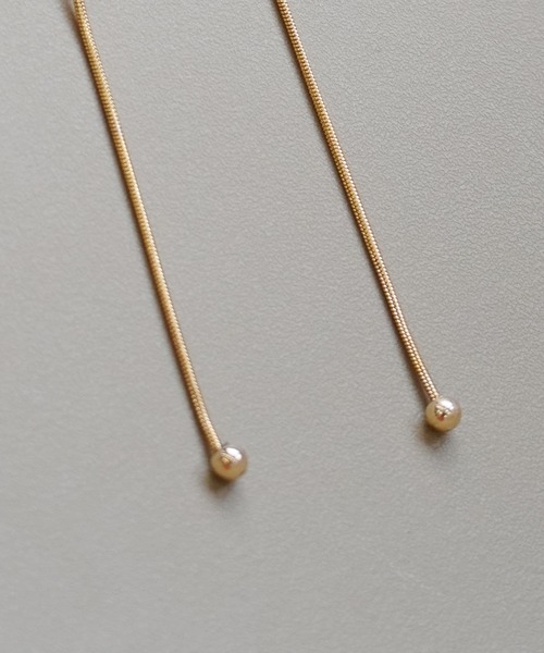 IAMUSE（アイアミューズ）の「【IAMUSE】金属アレルギー対応 スネークチェーンチョーカー2WAYネックレス S0747（ネックレス・レディース・ゴールド・FREE）」の8枚目の写真