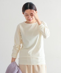 NOMBRE IMPAIR | 起毛テレコ　ボートネックP/O(Tシャツ/カットソー)