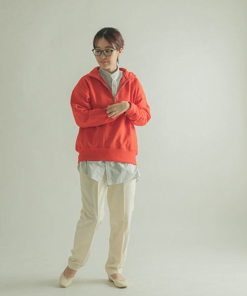 FORK&SPOON（フォークアンドスプーン）の「FORK&SPOON　オックスロングシャツ（シャツ/ブラウス・レディース・ブラウン系その他/ブルー系その他/オフホワイト・1）」の13枚目の写真