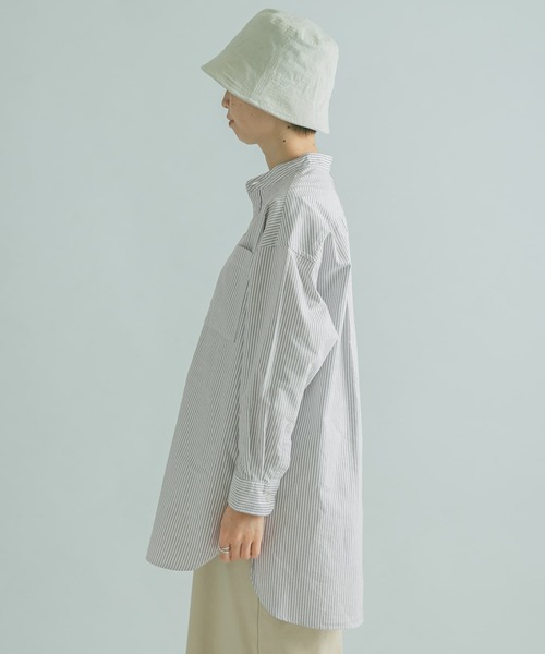 FORK&SPOON（フォークアンドスプーン）の「FORK&SPOON　オックスロングシャツ（シャツ/ブラウス・レディース・ブラウン系その他/ブルー系その他/オフホワイト・1）」の16枚目の写真