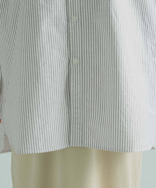 FORK&SPOON（フォークアンドスプーン）の「FORK&SPOON　オックスロングシャツ（シャツ/ブラウス・レディース・ブラウン系その他/ブルー系その他/オフホワイト・1）」の20枚目の写真