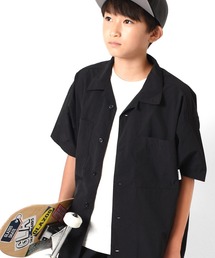 GLAZOS | リップ・オープンカラー半袖シャツ【セットアップ対応】(シャツ/ブラウス)