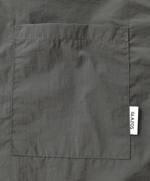 GLAZOS（グラソス）の「リップ・オープンカラー半袖シャツ【セットアップ対応】（シャツ/ブラウス・キッズ・ブラック/グレー・170cm/160cm/150cm/140cm）」の17枚目の写真