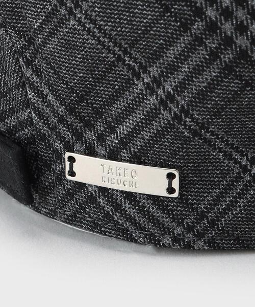 TAKEO KIKUCHI(タケオキクチ)の「◆グレンプレイド クラシックハンチング(キャスケット・メンズ・ダークブラウン/グレー・00)」の4枚目の写真