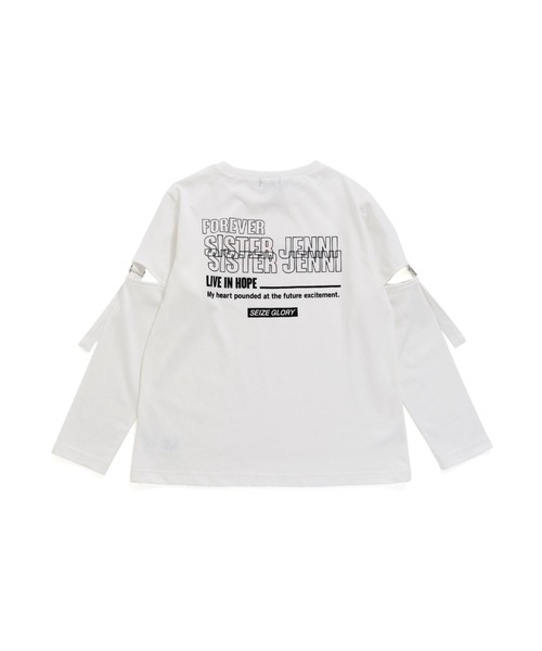 SISTER JENNI（SISTER JENNI）の「袖あきリングストラップロンT（Tシャツ/カットソー・キッズ・ブラック/オフホワイト/カーキ・130cm/140cm/150cm/160cm）」の21枚目の写真