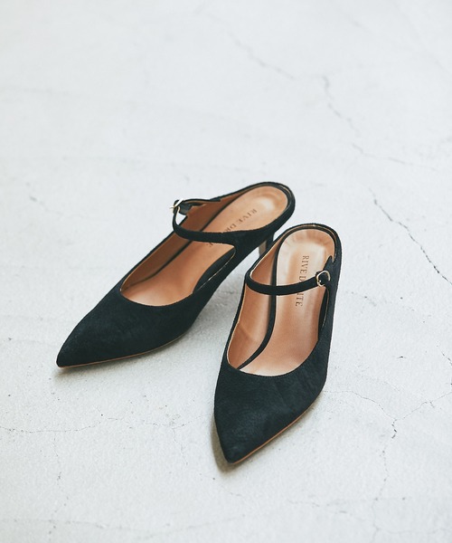 RIVE DROITE（リヴドロワ）の「エレガントな足元を演出/ポインテッドミュール（パンプス・レディース・ブラック/ブラウン・23/24/23.5）」の3枚目の写真
