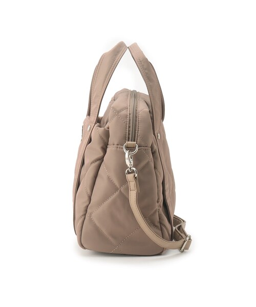 Lee（リー）の「◆【Lee別注】キルティングトート（トートバッグ・レディース・ブラック/サンドベージュ/ピンク系・00）」の5枚目の写真