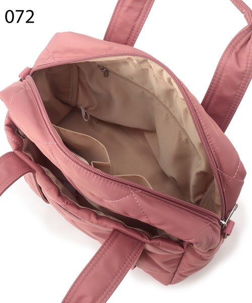 Lee（リー）の「◆【Lee別注】キルティングトート（トートバッグ・レディース・ブラック/サンドベージュ/ピンク系・00）」の9枚目の写真