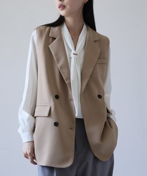 テーラードロングジレ ベスト