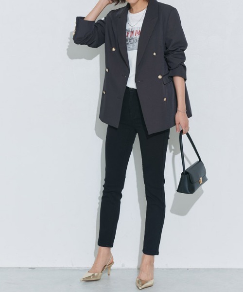 Pierrot（ピエロ）の「アンクル丈スキニーデニムパンツ（デニムパンツ・レディース・ネイビー/インディゴブルー/ブルー系その他2/ブラック/ブルー/ブルー系その他/ホワイト/ブラック系その他・LL/M/S/XS/4L/3L/L）」の22枚目の写真