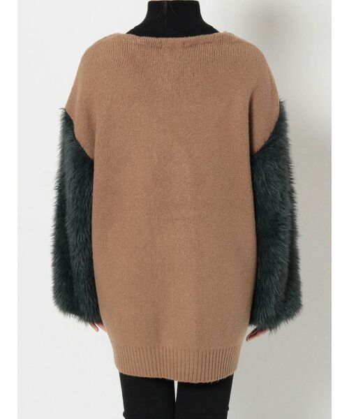 MURUA（ムルーア）の「オーバーボリュームニットカーデ（カーディガン/ボレロ・レディース・ベージュ/ブラウン・FREE）」の16枚目の写真