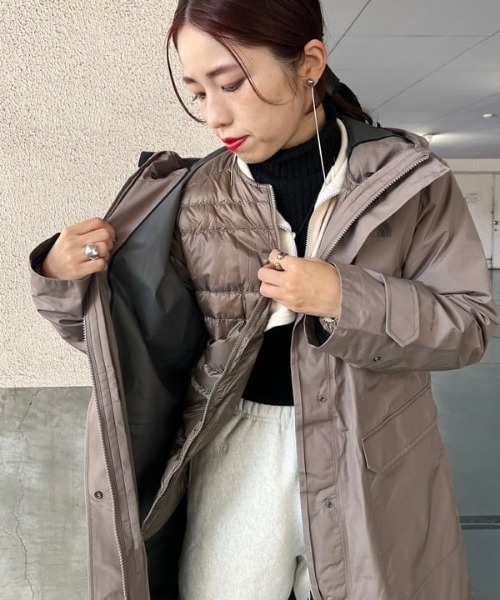 Ray BEAMS（レイビームス）の「THE NORTH FACE / パフ マグネトリクライメイト コート（その他アウター・レディース・ブラック/カーキ・MEDIUM）」の6枚目の写真