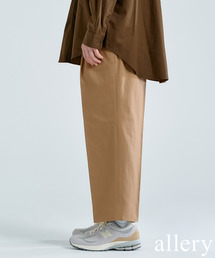 417 EDIFICE | 【allery / アレリ―】 Cotton Slacks ワイド(スラックス)