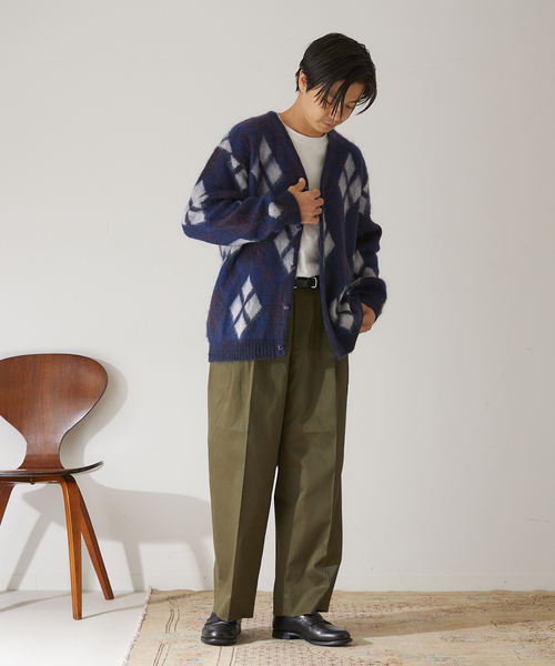 417 EDIFICE（フォーワンセブンエディフィス）の「【allery / アレリ―】 Cotton Slacks ワイド（スラックス・メンズ・ブラック/カーキ/キャメル・MEDIUM/SMALL/LARGE）」の10枚目の写真