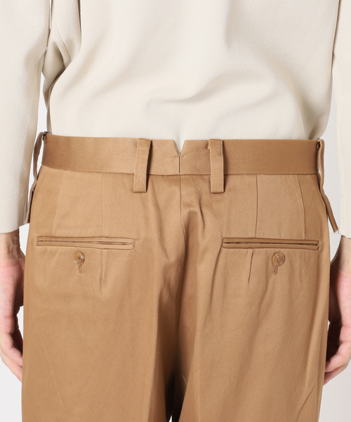 417 EDIFICE（フォーワンセブンエディフィス）の「【allery / アレリ―】 Cotton Slacks ワイド（スラックス・メンズ・ブラック/カーキ/キャメル・MEDIUM/SMALL/LARGE）」の18枚目の写真
