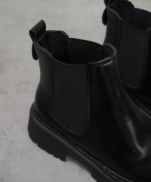 IAMUSE(アイアミューズ)の「サイドゴアブーツ S0784【IAMUSE】(ブーツ・レディース・ブラック・23.5cm/24cm/23cm/24.5cm)」の7枚目の写真