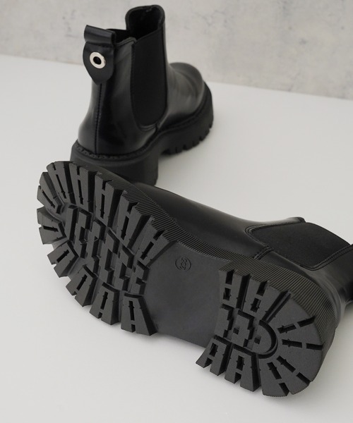 IAMUSE(アイアミューズ)の「サイドゴアブーツ S0784【IAMUSE】(ブーツ・レディース・ブラック・23.5cm/24cm/23cm/24.5cm)」の9枚目の写真