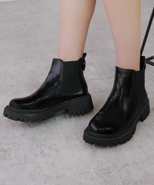 IAMUSE(アイアミューズ)の「サイドゴアブーツ S0784【IAMUSE】(ブーツ・レディース・ブラック・23.5cm/24cm/23cm/24.5cm)」の10枚目の写真