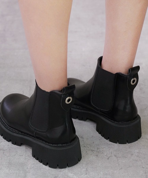 IAMUSE(アイアミューズ)の「サイドゴアブーツ S0784【IAMUSE】(ブーツ・レディース・ブラック・23.5cm/24cm/23cm/24.5cm)」の13枚目の写真