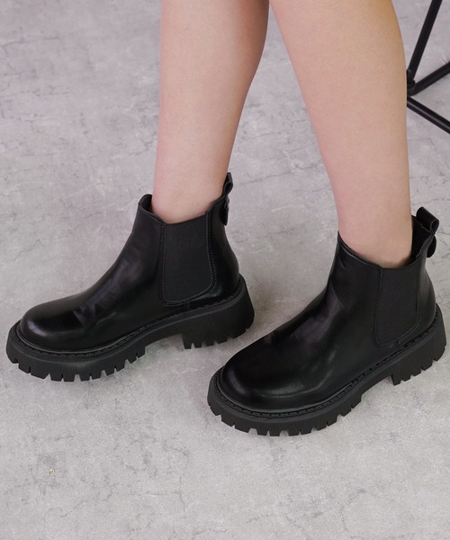 IAMUSE(アイアミューズ)の「サイドゴアブーツ S0784【IAMUSE】(ブーツ・レディース・ブラック・23.5cm/24cm/23cm/24.5cm)」の14枚目の写真