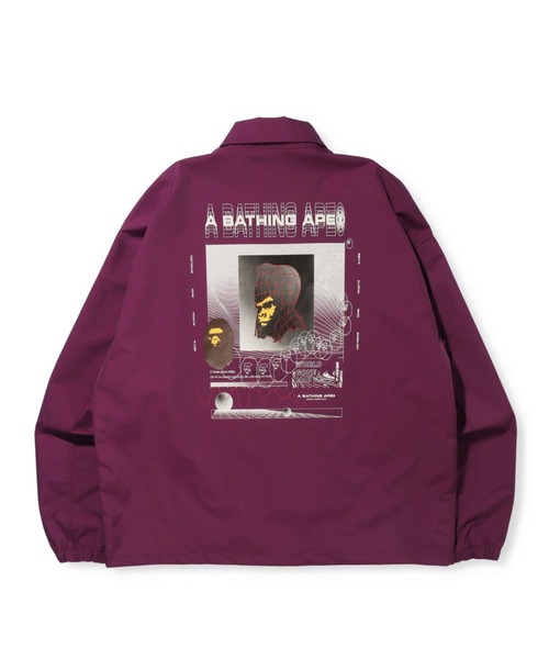 A BATHING APE（アベイシングエイプ）の「GRAPHIC RELAXED FIT COACH JACKET M（ナイロンジャケット・メンズ・パープル/ブラック・XX-LARGE/MEDIUM/X-LARGE/LARGE）」の9枚目の写真