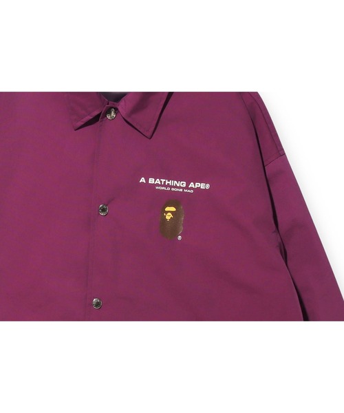 A BATHING APE（アベイシングエイプ）の「GRAPHIC RELAXED FIT COACH JACKET M（ナイロンジャケット・メンズ・パープル/ブラック・XX-LARGE/MEDIUM/X-LARGE/LARGE）」の10枚目の写真