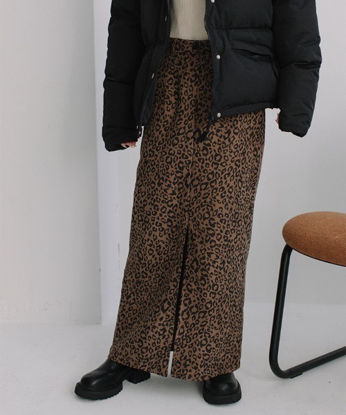 Flugge(フラッジー)の「leopard I line SK/レオパードIラインスカート(スカート・レディース・ライトブラウン/ダークブラウン・FREE)」の17枚目の写真
