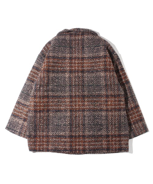 one way(ワンウェイ)の「チェックテーラーBIGジャケット(テーラードジャケット・レディース・ライトグレー/ダークブルー/ライトブラウン・FREE)」の4枚目の写真