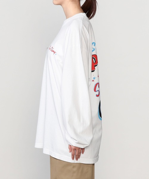 Bshop(ビショップ)の「Klevay Paper Signs | コットン プリントTシャツ SPILLED UNISEX(Tシャツ/カットソー・レディース・ホワイト・MEDIUM/LARGE)」の4枚目の写真