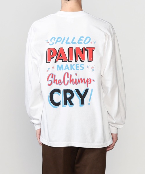 Bshop(ビショップ)の「Klevay Paper Signs | コットン プリントTシャツ SPILLED UNISEX(Tシャツ/カットソー・レディース・ホワイト・MEDIUM/LARGE)」の9枚目の写真