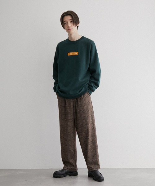 JUNRED（ジュンレッド）の「チェック柄 起毛カットパンツ（その他パンツ・メンズ・ダークブラウン/ベージュ・M/L/LL）」の9枚目の写真