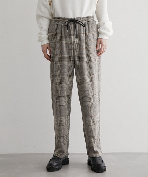 JUNRED（ジュンレッド）の「チェック柄 起毛カットパンツ（その他パンツ・メンズ・ダークブラウン/ベージュ・M/L/LL）」の12枚目の写真