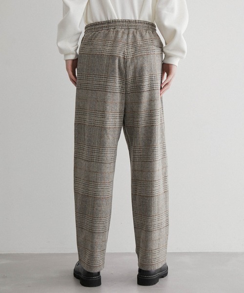 JUNRED（ジュンレッド）の「チェック柄 起毛カットパンツ（その他パンツ・メンズ・ダークブラウン/ベージュ・M/L/LL）」の14枚目の写真