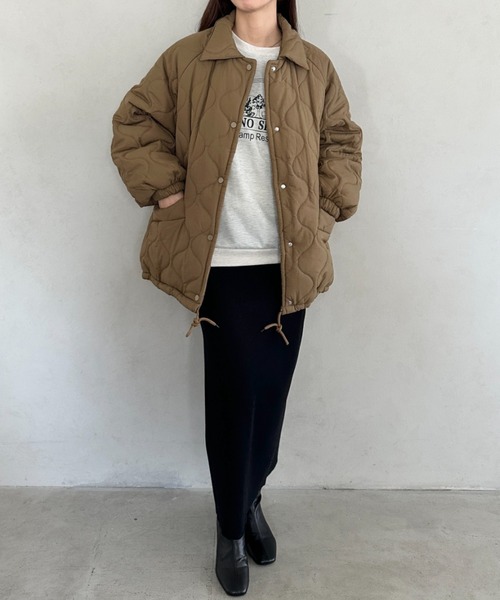 セール】モンスターキルティングコート 裏ボアアウター（ダウン