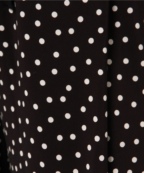 Spick & Span(スピックアンドスパン)の「R.スパンドット ワイドパンツ(その他パンツ・レディース・ブラック/ホワイト・FREE)」の5枚目の写真