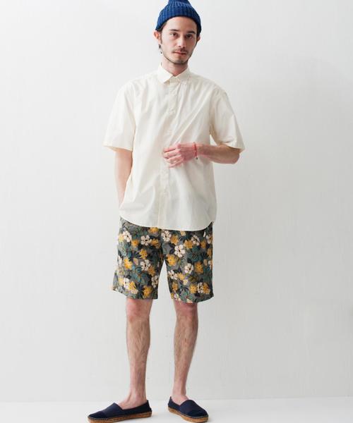 green label relaxing（グリーンレーベルリラクシング）の「C/L PRI BOTANICAL ショートパンツ◆（その他パンツ・メンズ・ベージュ/オリーブ/ネイビー・XL/L/M/S）」の6枚目の写真