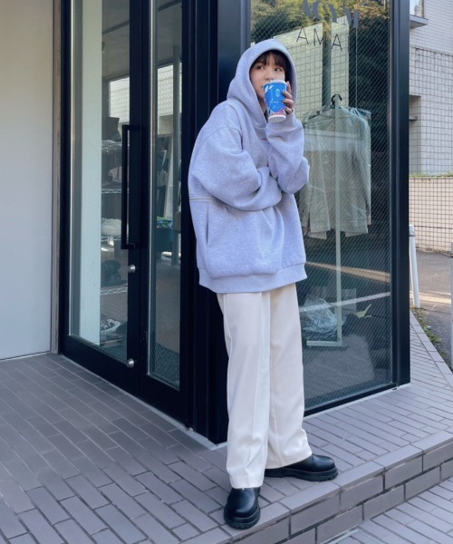 AMAIL(アマイル)の「Chameleon genderless pk(スウェット・レディース・ラベンダー/ブラック/グレー・FREE)」の15枚目の写真