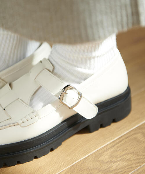 FREE'S MART(フリーズマート)の「◆バックルローファー(ローファー・レディース・ホワイト/ブラック・MEDIUM/LARGE)」の22枚目の写真