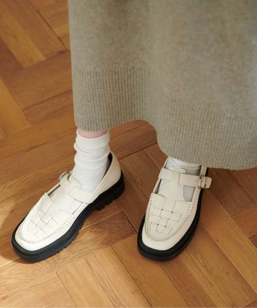 FREE'S MART(フリーズマート)の「◆バックルローファー(ローファー・レディース・ホワイト/ブラック・MEDIUM/LARGE)」の7枚目の写真