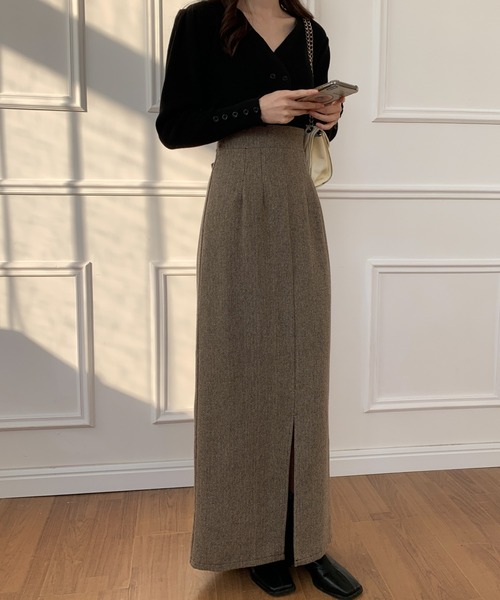 ABITOKYO(アビトーキョー)の「バックリボンセンタースリットハイウエストタイトロングスカート(スカート・レディース・ブラック/ブラウン/ベージュ・S/M)」の14枚目の写真