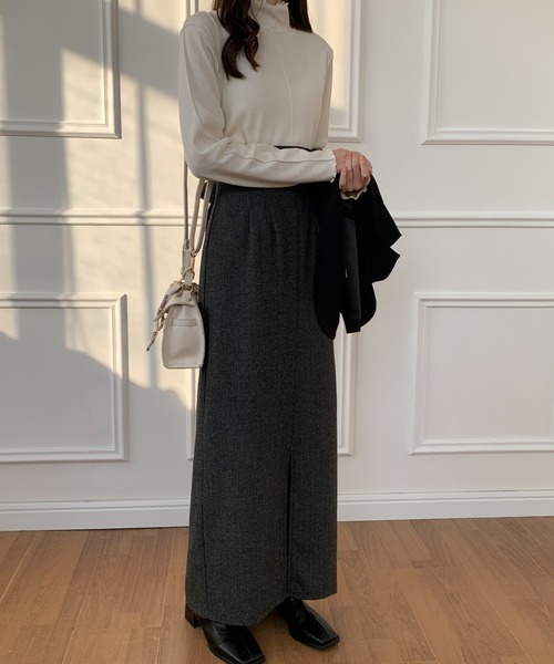 ABITOKYO(アビトーキョー)の「バックリボンセンタースリットハイウエストタイトロングスカート(スカート・レディース・ブラック/ブラウン/ベージュ・S/M)」の9枚目の写真